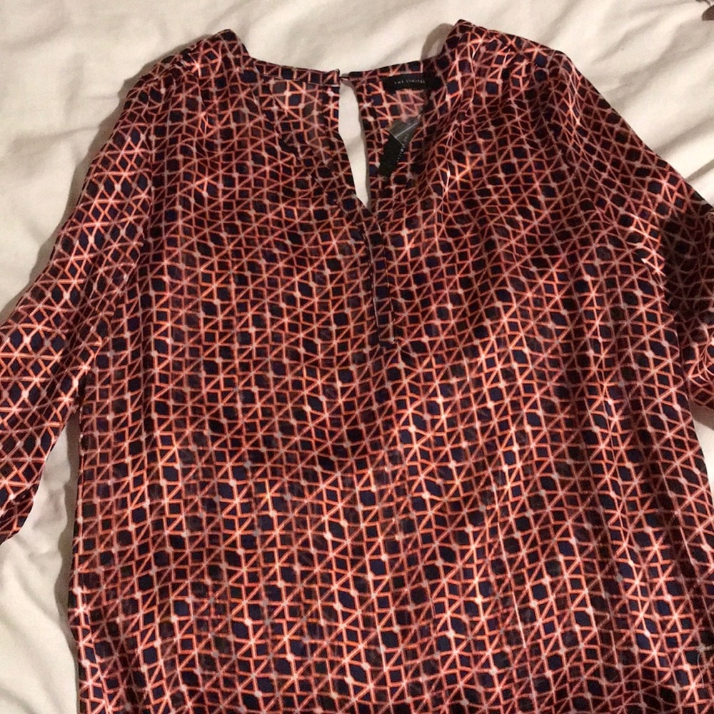 Sheer blouse. Never worn, with tags.